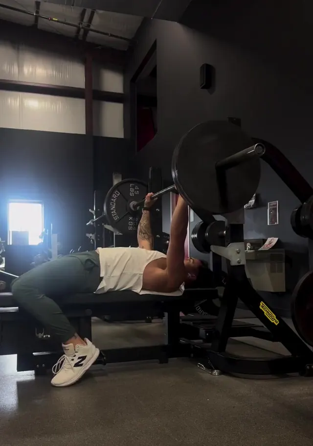 Eric on the bench press